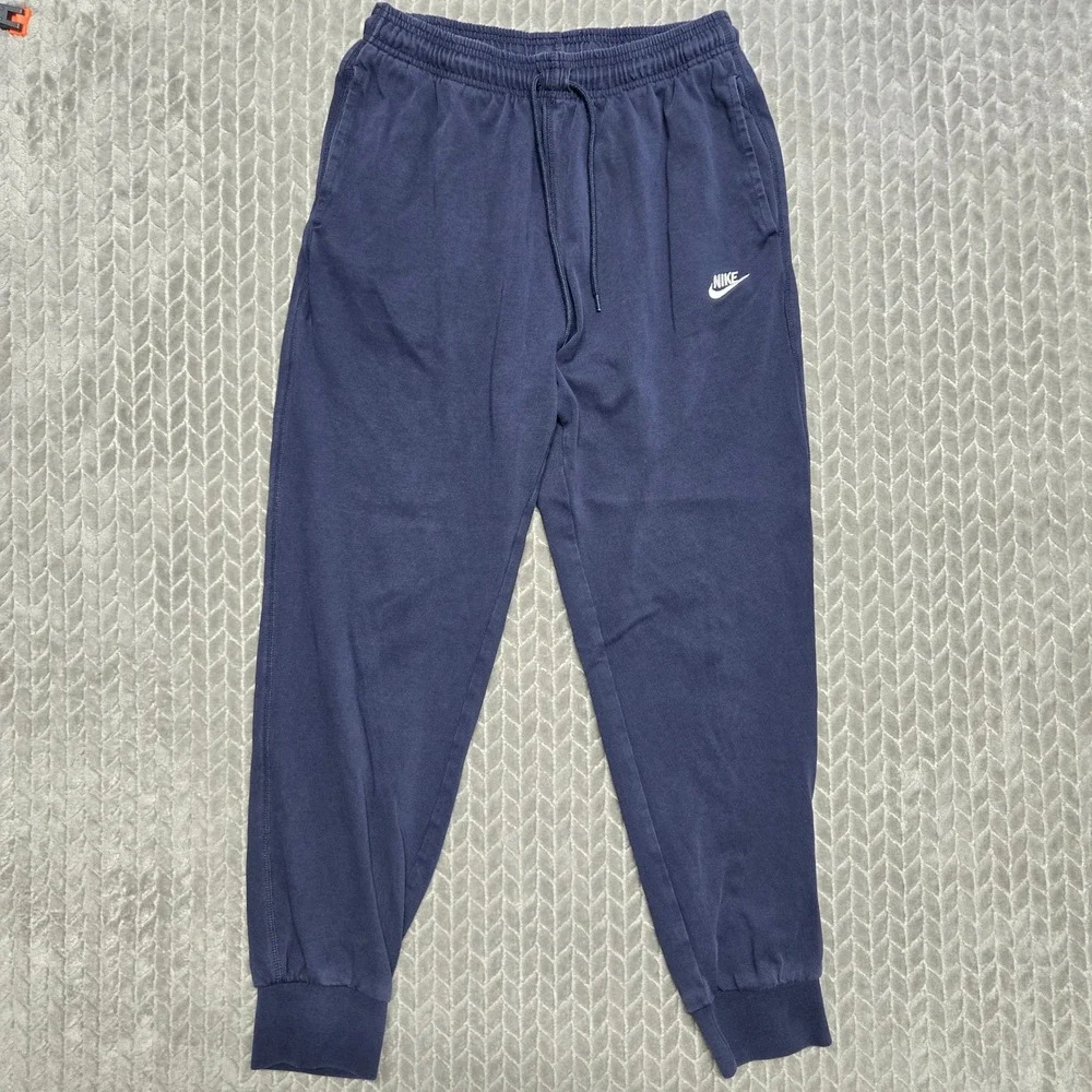 Nike Mens Sportswear Club Knit Fleece Joggers Navy Blue FQ4330-451 Medium